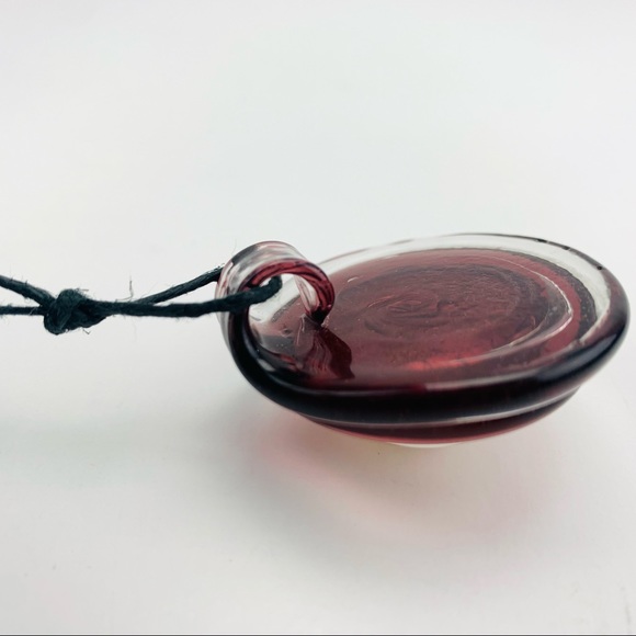 Glass Pendant Clear Amethyst Copper and Silver Lamp Glass Pendant - Picture 6 of 10